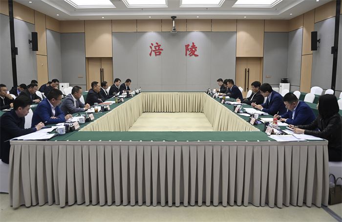 市政府口岸物流办党组书记、主任杨琳一行来涪调研西部陆海新通道建设工作