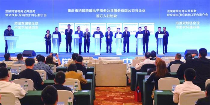 涪陵跨境电商公共服务暨全球泡(榨)菜出口平台推介会举行