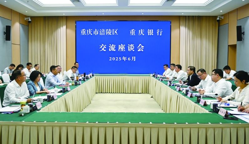 黎勇董奕锋与重庆银行党委书记、董事长杨秀明一行交流座谈