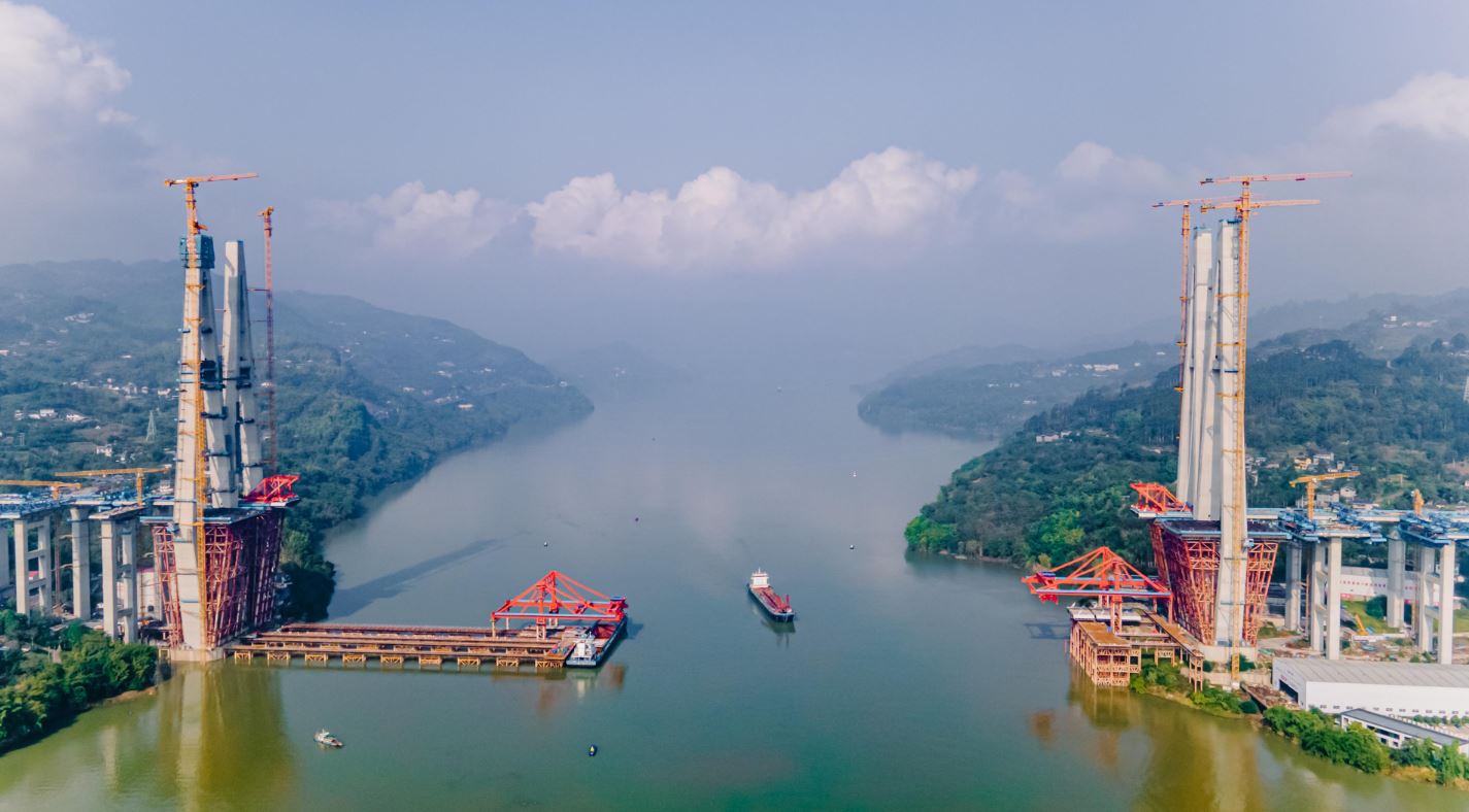 渝万高铁石沱长江大桥迎来关键进展