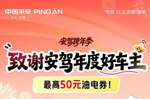 致谢安驾年度好车主 最高50元油电券!
